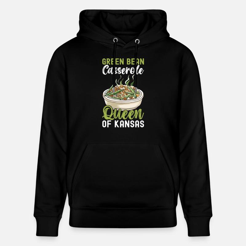 Casserole de haricots verts - Sweat à capuche bio CRUISER Stanley/Stella Unisexe - noir