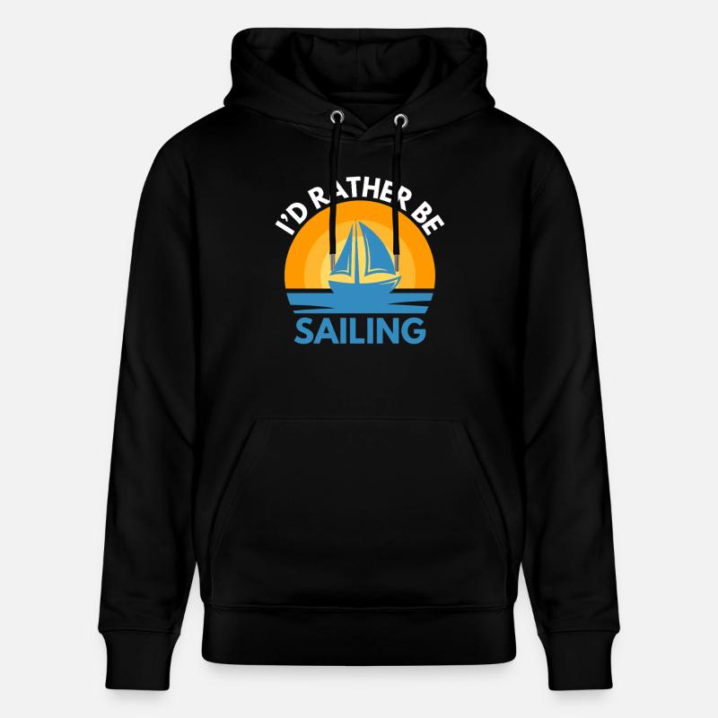 Voile Dicton marins Voile - Sweat à capuche bio CRUISER Stanley/Stella Unisexe - noir