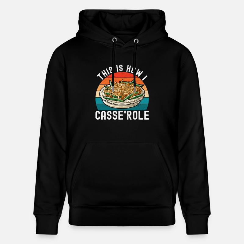 Casserole de haricots verts - Sweat à capuche bio CRUISER Stanley/Stella Unisexe - noir