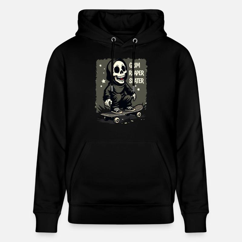Skateboard Sensenmann – Style Grim Reaper - Sweat à capuche bio CRUISER Stanley/Stella Unisexe - noir