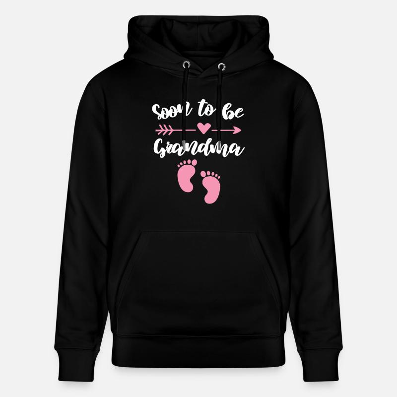 werdende Oma Baby bald Großmutter - Stanley/Stella Unisex Bio-Hoodie CRUISER  - Schwarz