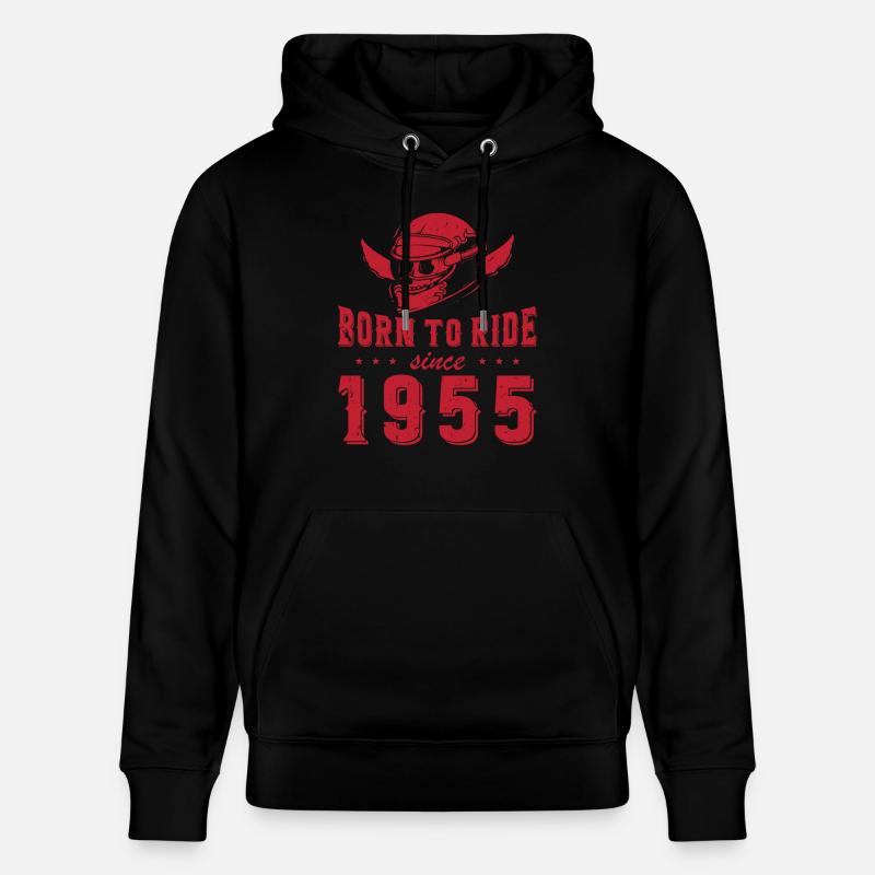 Né pour rouler depuis 1955 - Sweat à capuche bio CRUISER Stanley/Stella Unisexe - noir