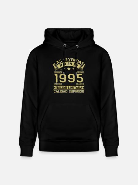 Vintage 1995 30 års fødselsdagsgave - Stanley/Stella CRUISER økologisk unisex-hoodie - sort