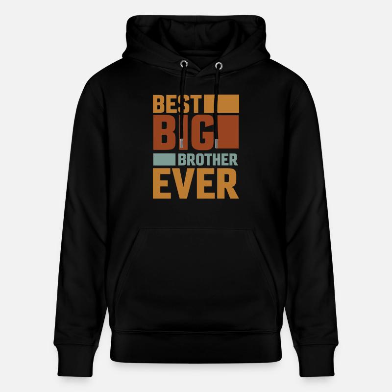 Den bedste storebror nogensinde! Bedste storebror nogensinde - Stanley/Stella CRUISER økologisk unisex-hoodie - sort