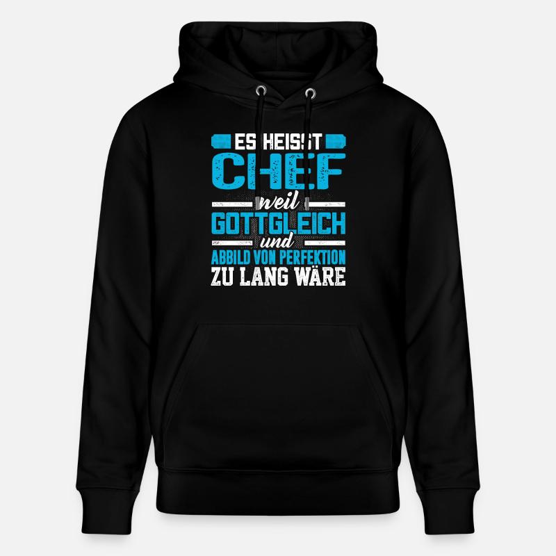 CHEF - Perfekt - Stanley/Stella Unisex Bio-Hoodie CRUISER  - Schwarz