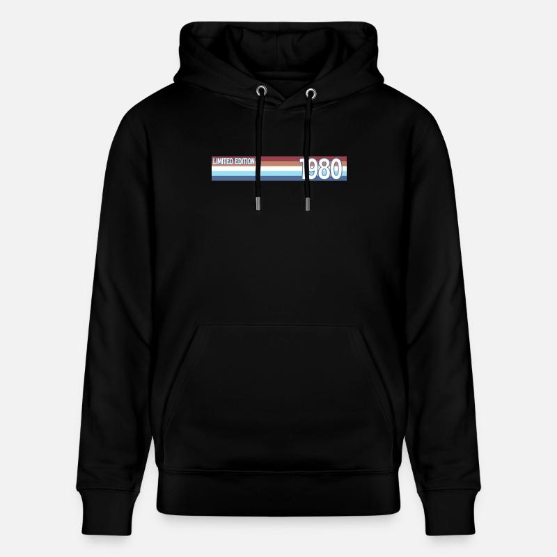 rétro 1980 limited edition - Sweat à capuche bio CRUISER Stanley/Stella Unisexe - noir