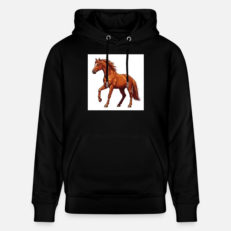 Das Pferd: Ein edles Tier - Stanley/Stella Unisex Bio-Hoodie CRUISER  - Schwarz