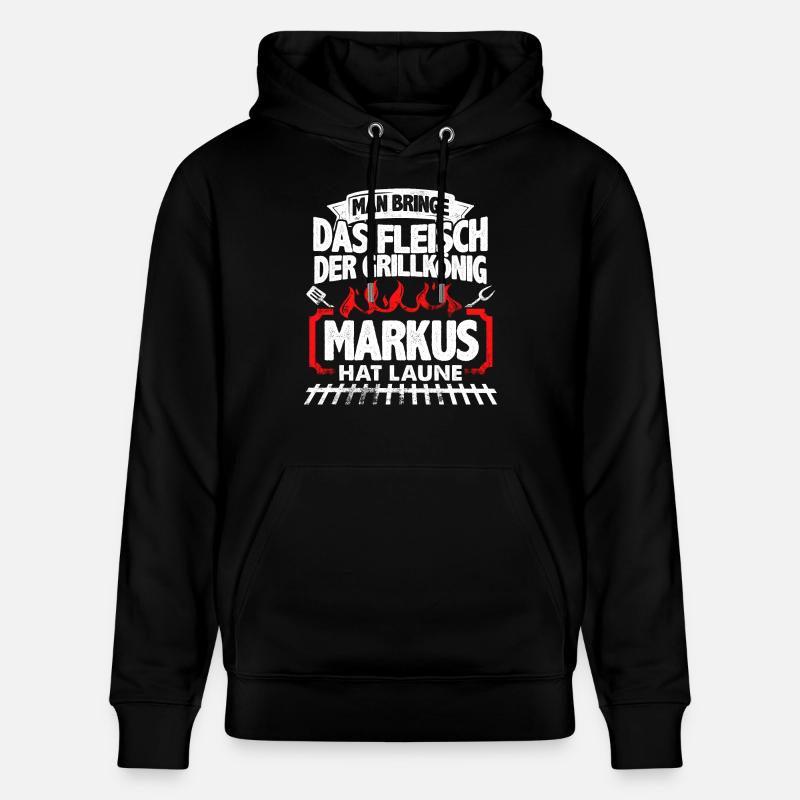 MARKUS - Grill - Stanley/Stella Unisex Bio-Hoodie CRUISER  - Schwarz