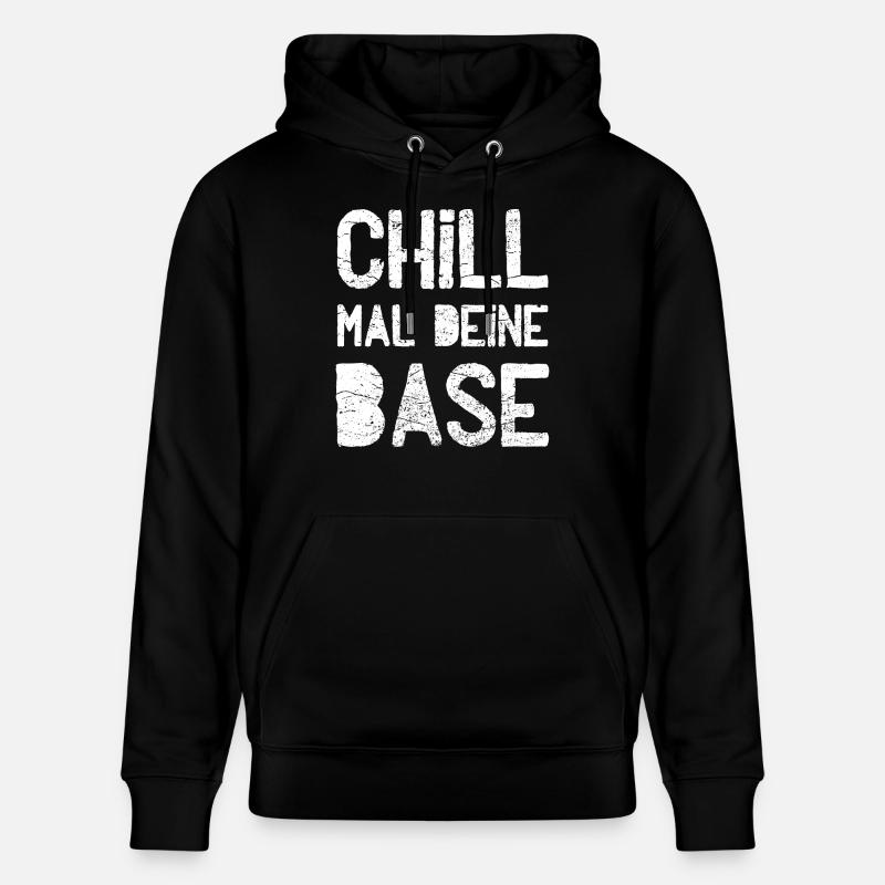 Chill mal deine Base - Stanley/Stella Unisex Bio-Hoodie CRUISER - Schwarz