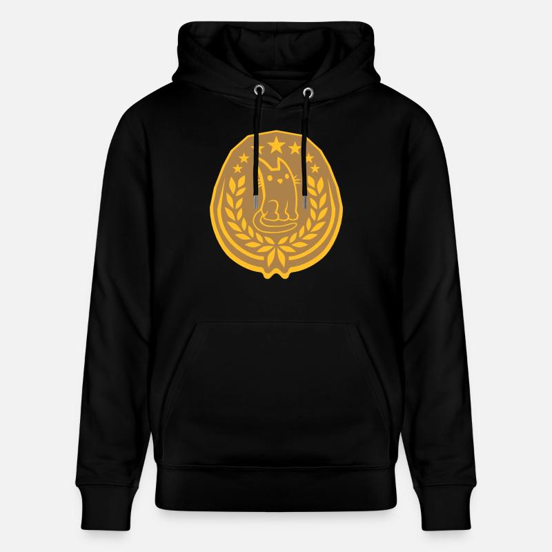 Logo Laurel Wreath Cat Noble - Sweat à capuche bio CRUISER Stanley/Stella Unisexe - noir