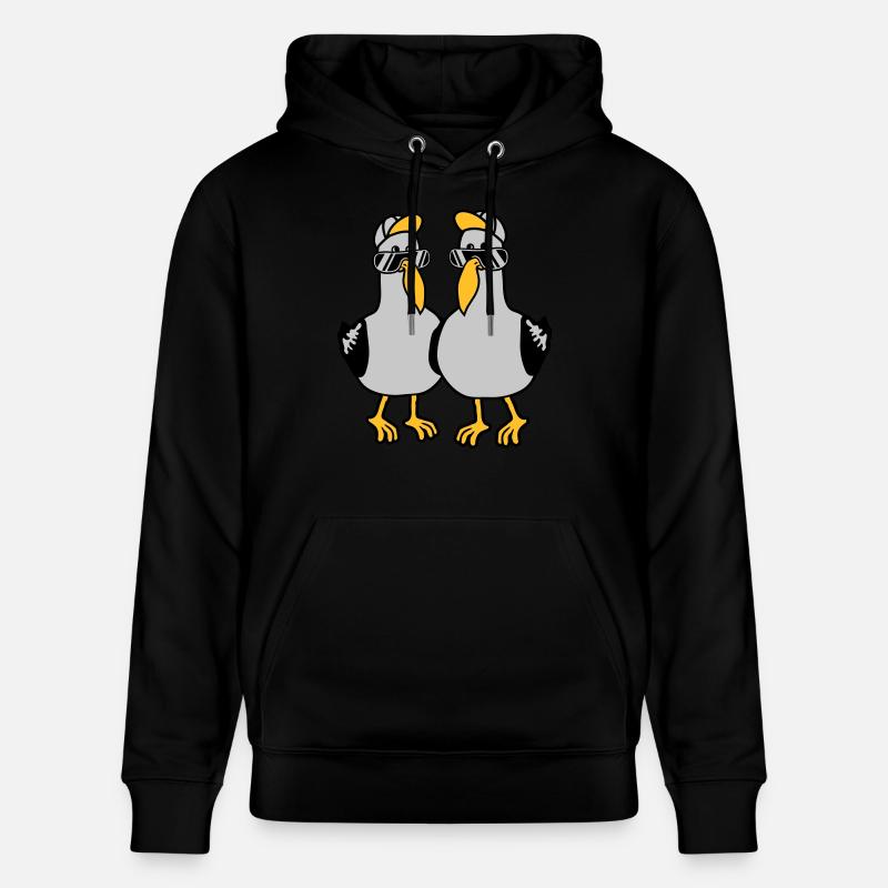2 Möwen Team Freunde - Stanley/Stella Unisex Bio-Hoodie CRUISER - Schwarz