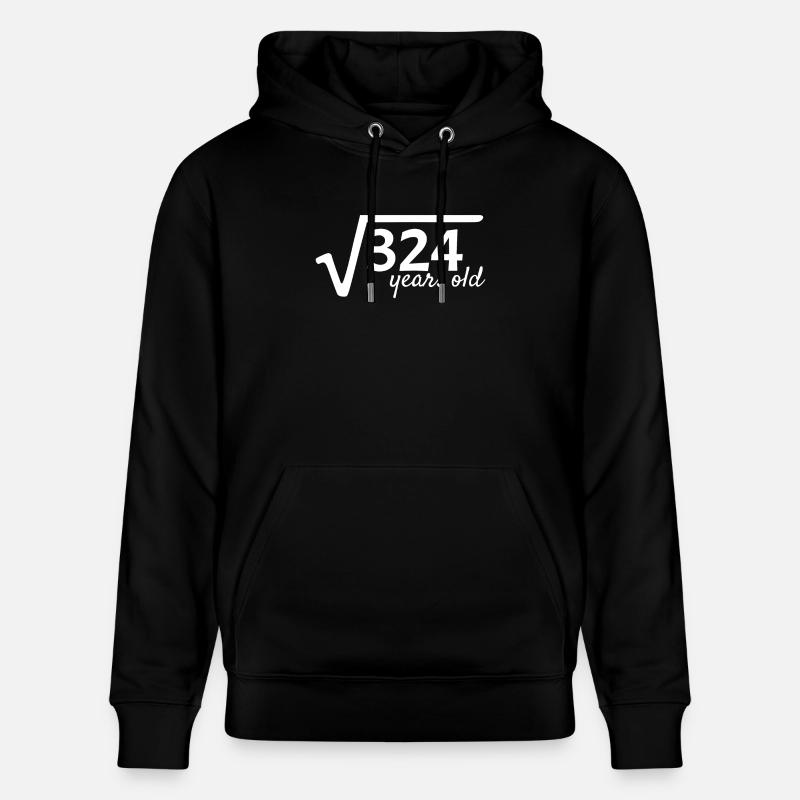 18 years old root math - Stanley/Stella CRUISER Unisex Organic Hoodie - black