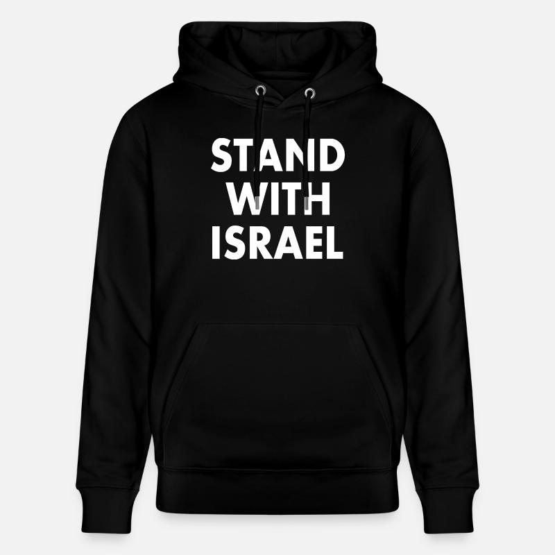 Stand with israel - Sweat à capuche bio CRUISER Stanley/Stella Unisexe - noir