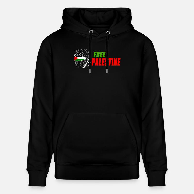 Free palestine - Sweat à capuche bio CRUISER Stanley/Stella Unisexe - noir