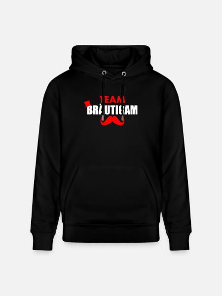 Team bräutigam - Stanley/Stella Unisex Bio-Hoodie CRUISER - Schwarz