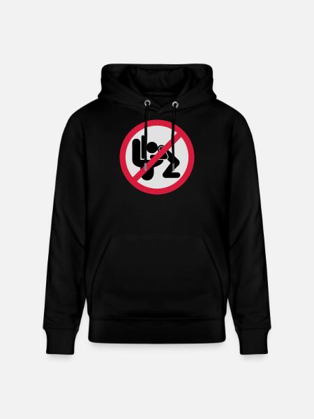 Kotzen verboten - Stanley/Stella Unisex Bio-Hoodie CRUISER  - Schwarz