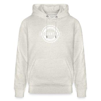 ACCOUNTANT - Stanley/Stella CRUISER Unisex Organic Hoodie - heather oatmeal - Front - Alina (178cm) & Michal (187cm)