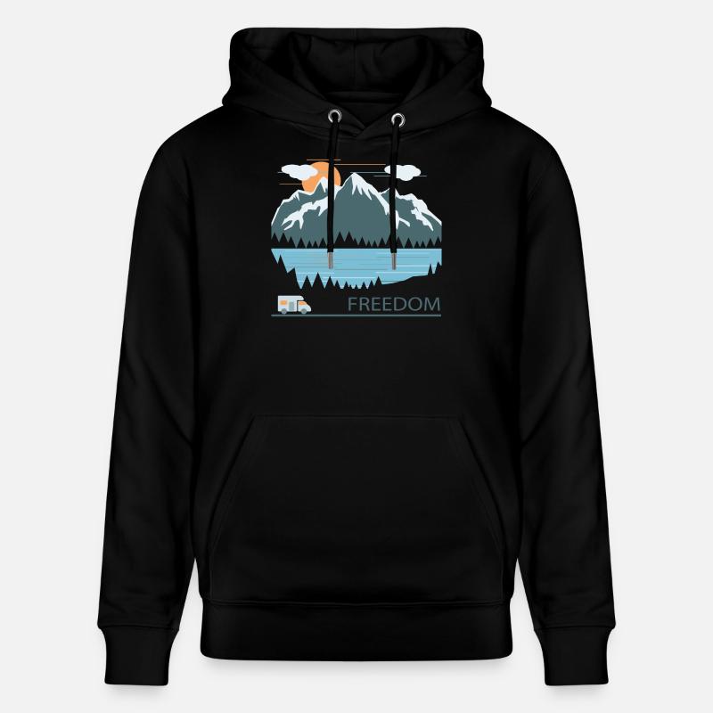 Camping - Stanley/Stella Unisex Bio-Hoodie CRUISER  - Schwarz