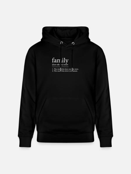 family - Stanley/Stella CRUISER Unisex Organic Hoodie - black
