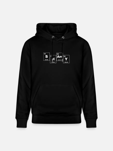 SHAMY Periodic Table Typography - Stanley/Stella CRUISER Unisex Organic Hoodie - black