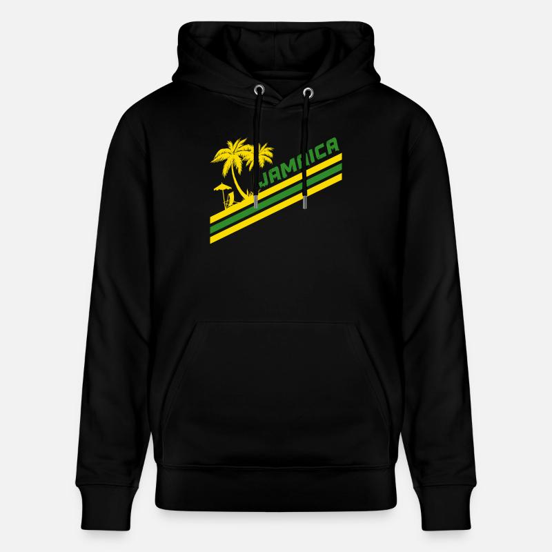 Jamaika Palmen / Geschenk Karibik - Stanley/Stella Unisex Bio-Hoodie CRUISER  - Schwarz