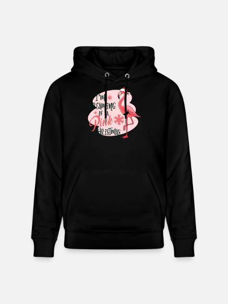 dans le rêve d'un noël rose - Sweat à capuche bio CRUISER Stanley/Stella Unisexe - noir