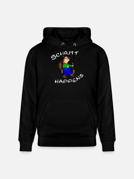 wanderlust - Stanley/Stella CRUISER Unisex Organic Hoodie - black