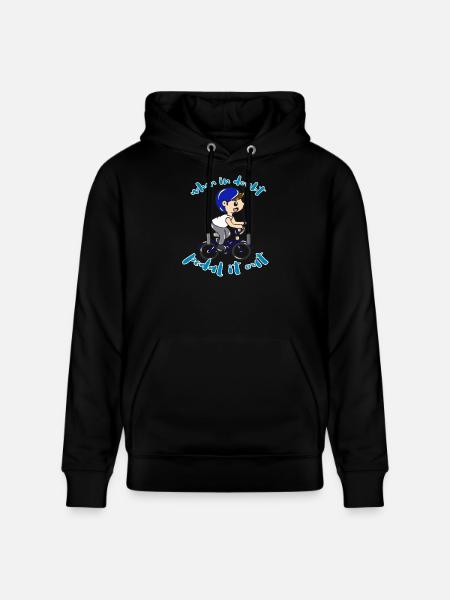 Bicycle Sports - Stanley/Stella CRUISER Unisex Organic Hoodie - black
