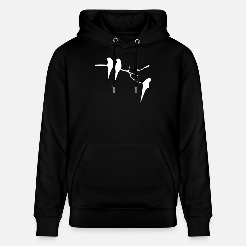 Oiseaux sur la branche - Sweat à capuche bio CRUISER Stanley/Stella Unisexe - noir