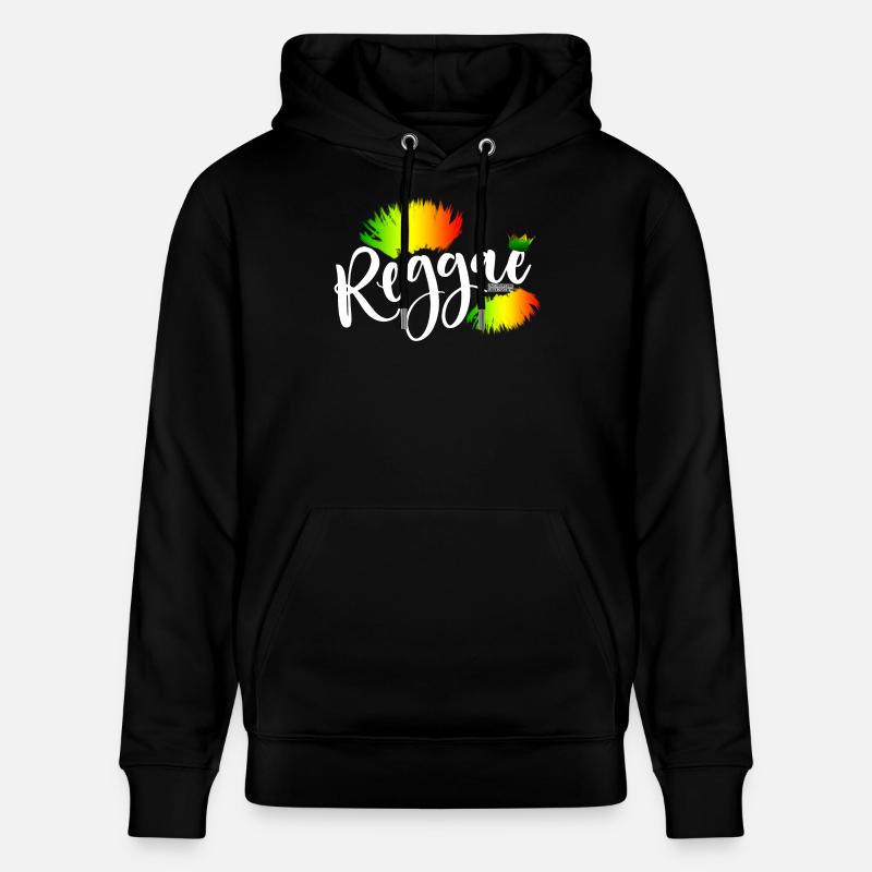 Reggae Rainbow Splash - Stanley/Stella Unisex Bio-Hoodie CRUISER  - Schwarz