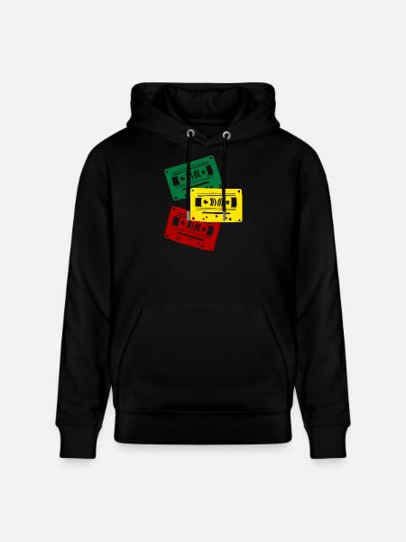 Kassettenfarben Trio - Stanley/Stella Unisex Bio-Hoodie CRUISER - Schwarz