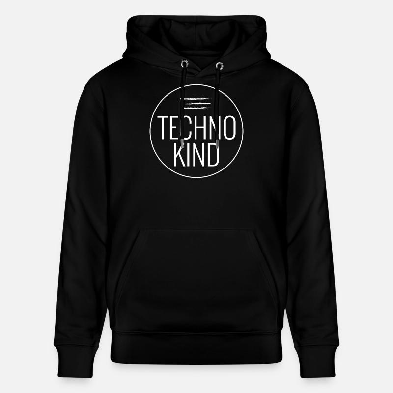 Techno kid - Sweat à capuche bio CRUISER Stanley/Stella Unisexe - noir