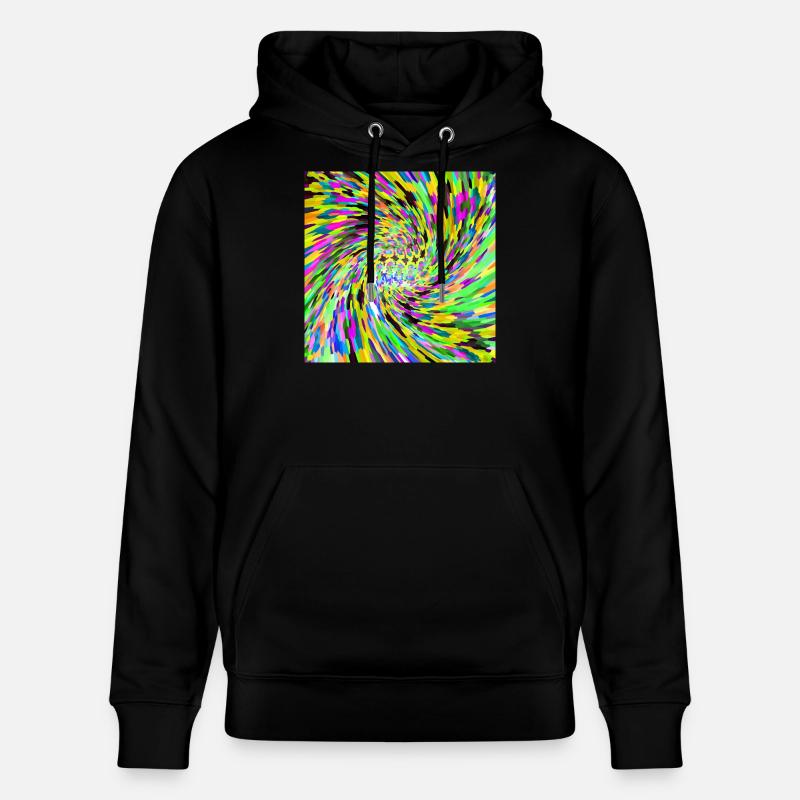 Vortex psychédélique - Sweat à capuche bio CRUISER Stanley/Stella Unisexe - noir