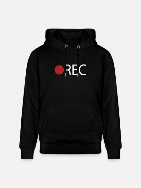 REC recording - Stanley/Stella CRUISER Unisex Organic Hoodie - black