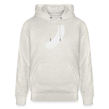 Brat Wurst sausage - Stanley/Stella CRUISER Unisex Organic Hoodie - heather oatmeal - Front - Alina (178cm) & Michal (187cm)