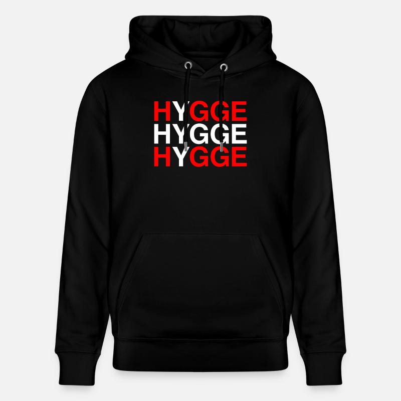 HYGGE Danemark Danemark Drapeau danois - Sweat à capuche bio CRUISER Stanley/Stella Unisexe - noir