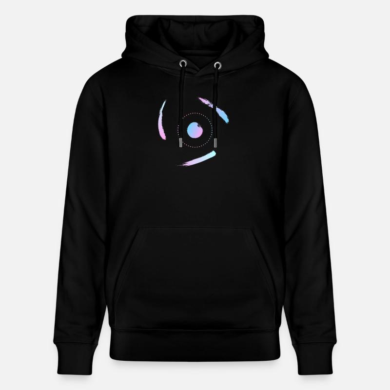 Electrons orbiting the atom - Stanley/Stella CRUISER Unisex Organic Hoodie - black
