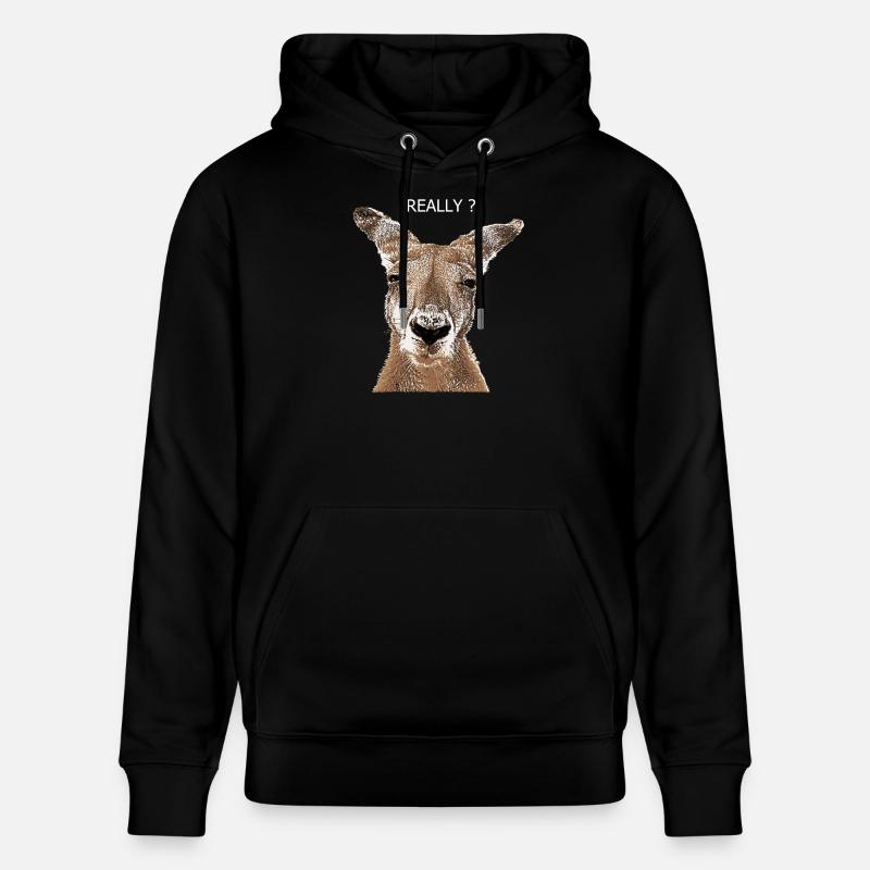 Känguru really? - Stanley/Stella Unisex Bio-Hoodie CRUISER  - Schwarz