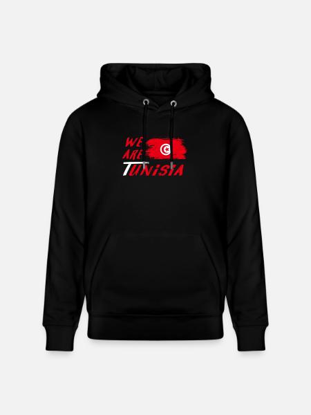 We are Tunisia design / gift idea - Stanley/Stella CRUISER Unisex Organic Hoodie - black