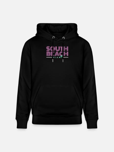 South Beach Miami Retro - Stanley/Stella Unisex Bio-Hoodie CRUISER  - Schwarz