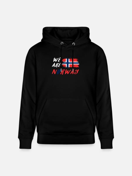We are Norwegen Design / Geschenkidee - Stanley/Stella Unisex Bio-Hoodie CRUISER - Schwarz