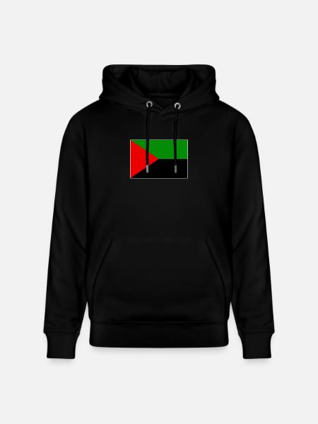 Martinique-flag rødgrøn sort - Stanley/Stella CRUISER økologisk unisex-hoodie - sort