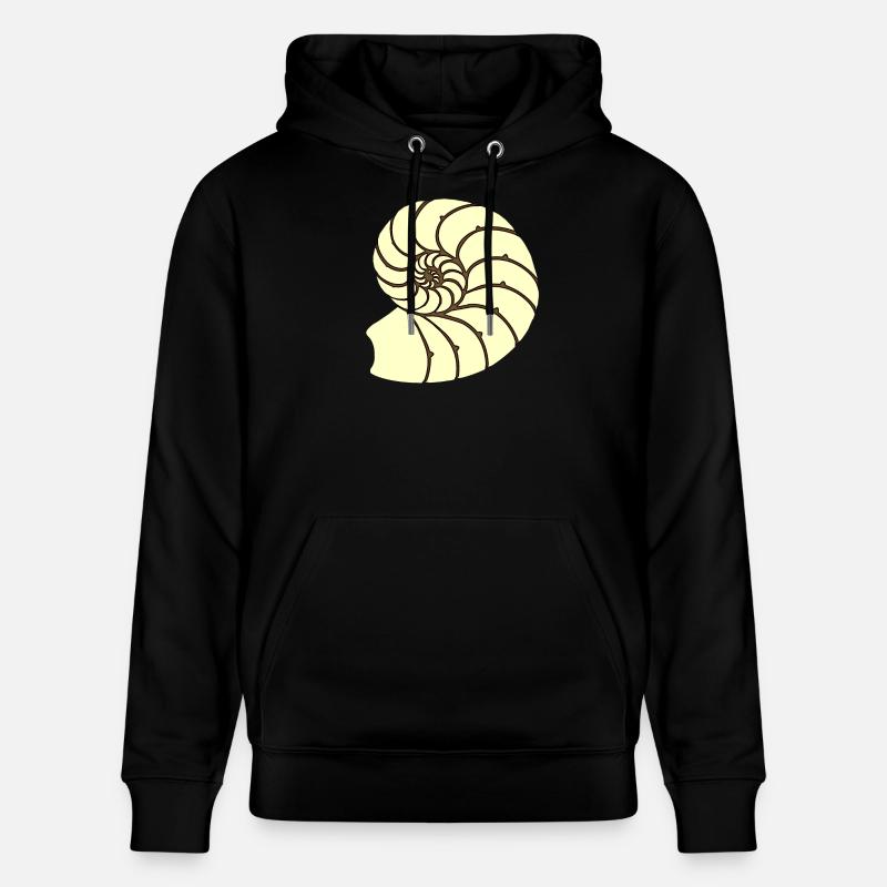 Ammoniten, Urzeitliches Wassertier, Badezimmer - Stanley/Stella Unisex Bio-Hoodie CRUISER  - Schwarz