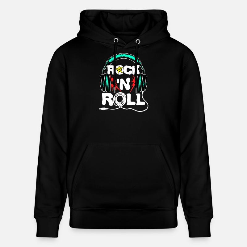Cool Headset Drôle rengaine - Sweat à capuche bio CRUISER Stanley/Stella Unisexe - noir