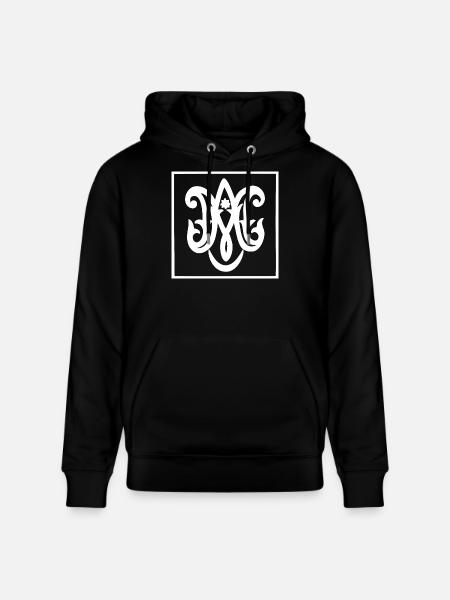Ave Maria (dark) - Stanley/Stella CRUISER Unisex Organic Hoodie - black