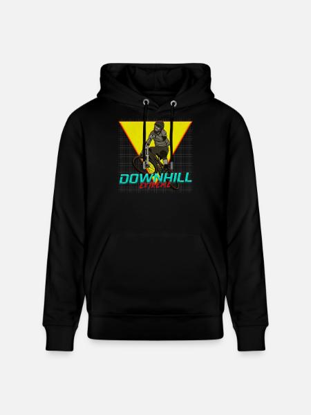 Downhill Extreme Motiv - Stanley/Stella CRUISER Unisex Organic Hoodie - black