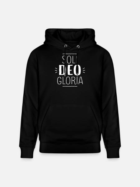 Soli Deo Gloria - Stanley/Stella CRUISER Unisex Organic Hoodie - black