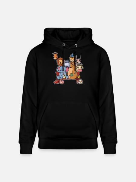 Living creatures wildlife - Stanley/Stella CRUISER Unisex Organic Hoodie - black