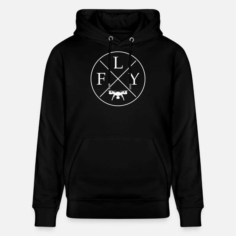 Fly Drone - Sweat à capuche bio CRUISER Stanley/Stella Unisexe - noir