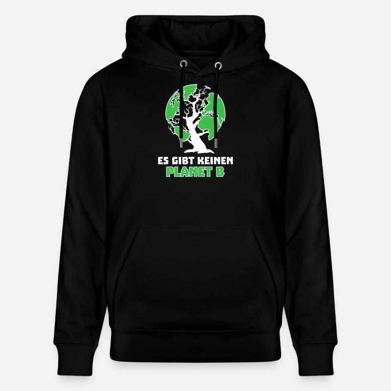 Baum Mutter Erde Planet Umwelt Statement - Stanley/Stella Unisex Bio-Hoodie CRUISER  - Schwarz